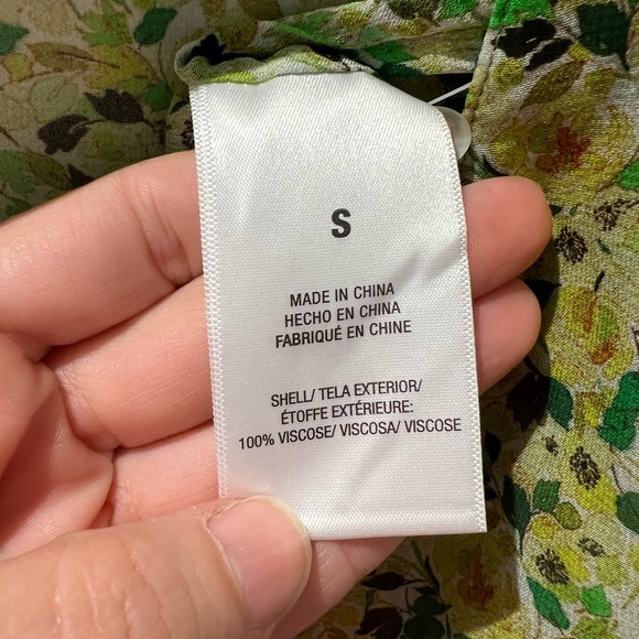 Favorite Daughter The Lover Wrap Top Floral Viscose Chiffon Blouse Size S - Picture 7 of 9